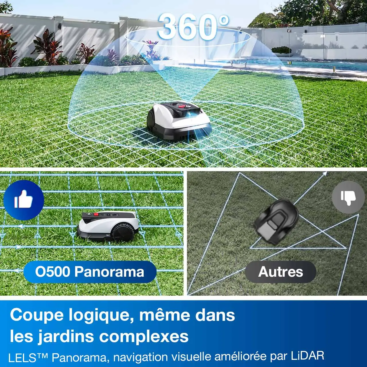 robot tondeuse O500 Panorama 2