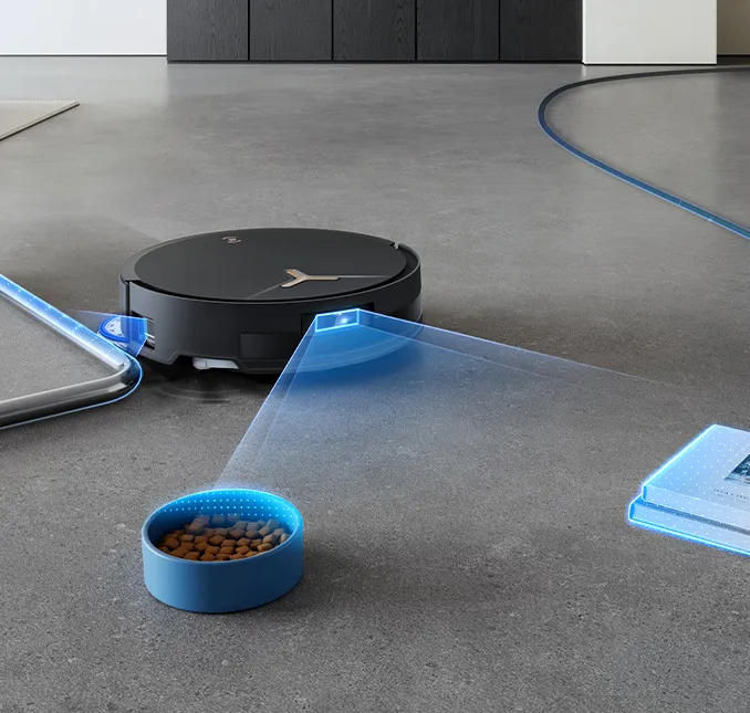 Technologie AIVI 3D 3.0 Omni-Approach :  Voyez tout, nettoyez tout le long de tout