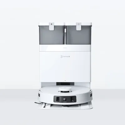 DEEBOT T30C PRO Aspirateur Robot Laveur à Vidage Auto (Puissant, Anti-nœuds, Tapis)