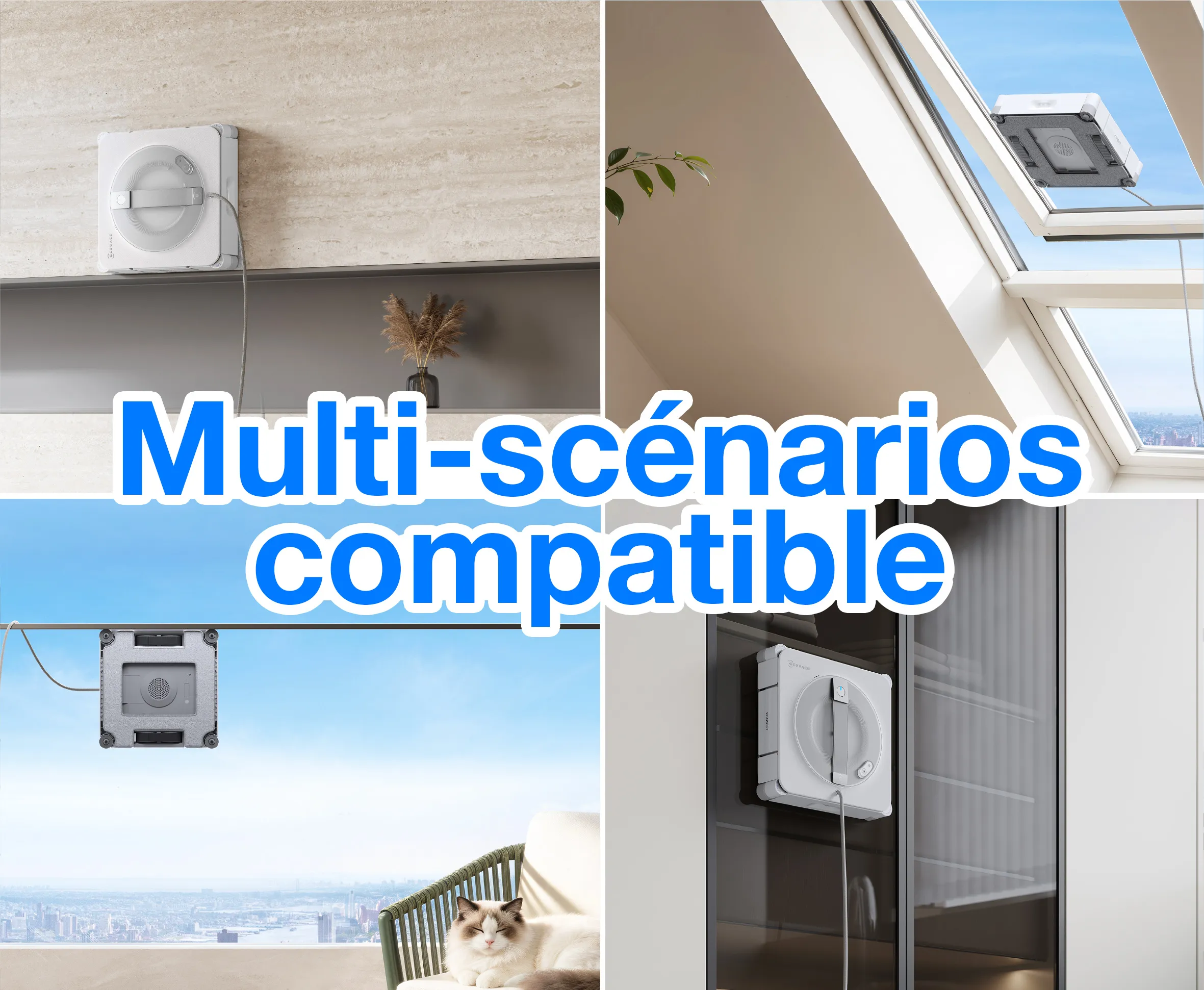 Polyvalence pour de multiples surfaces et situations, adaptation aux besoins de chaque maison Polyvalence pour de multiples surfaces et situations, adaptation aux besoins de chaque maison