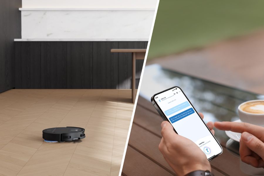 aspirateur robot deebot avec yiko assistant par app