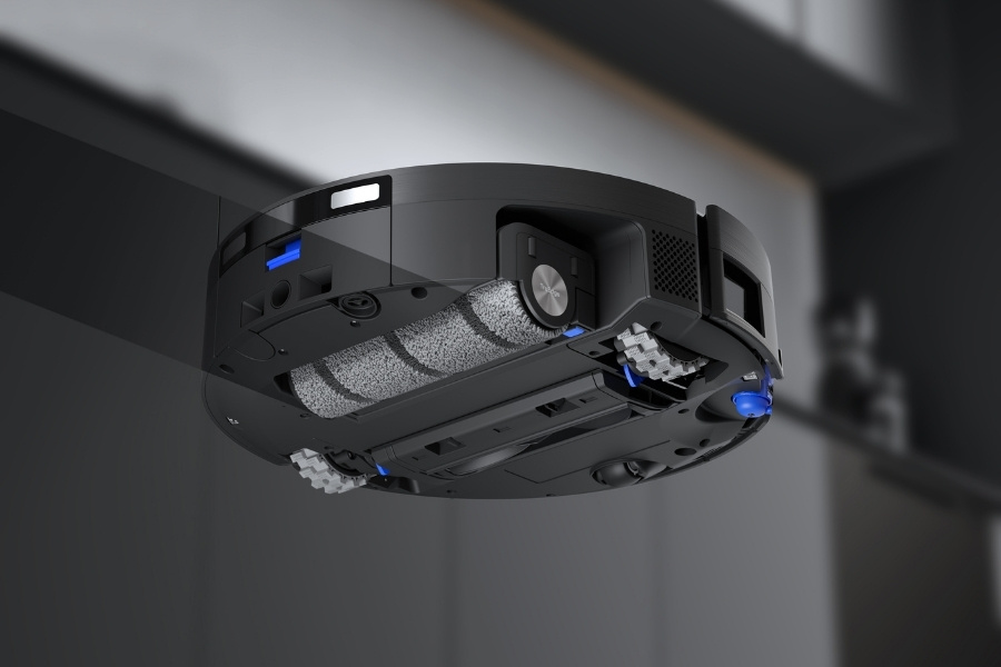 aspirateur robot laveur deebot vu du dessous