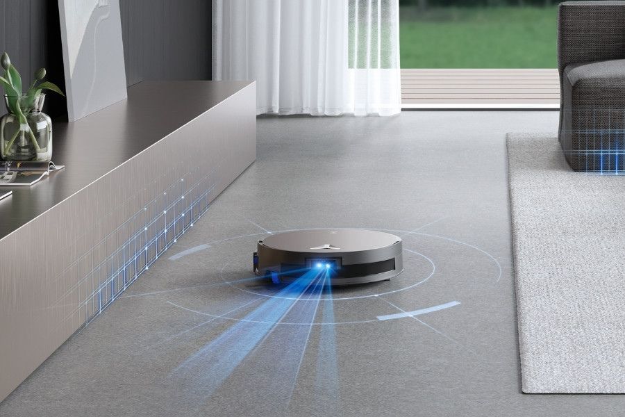 aspirateur robot deebot cartographie un salon