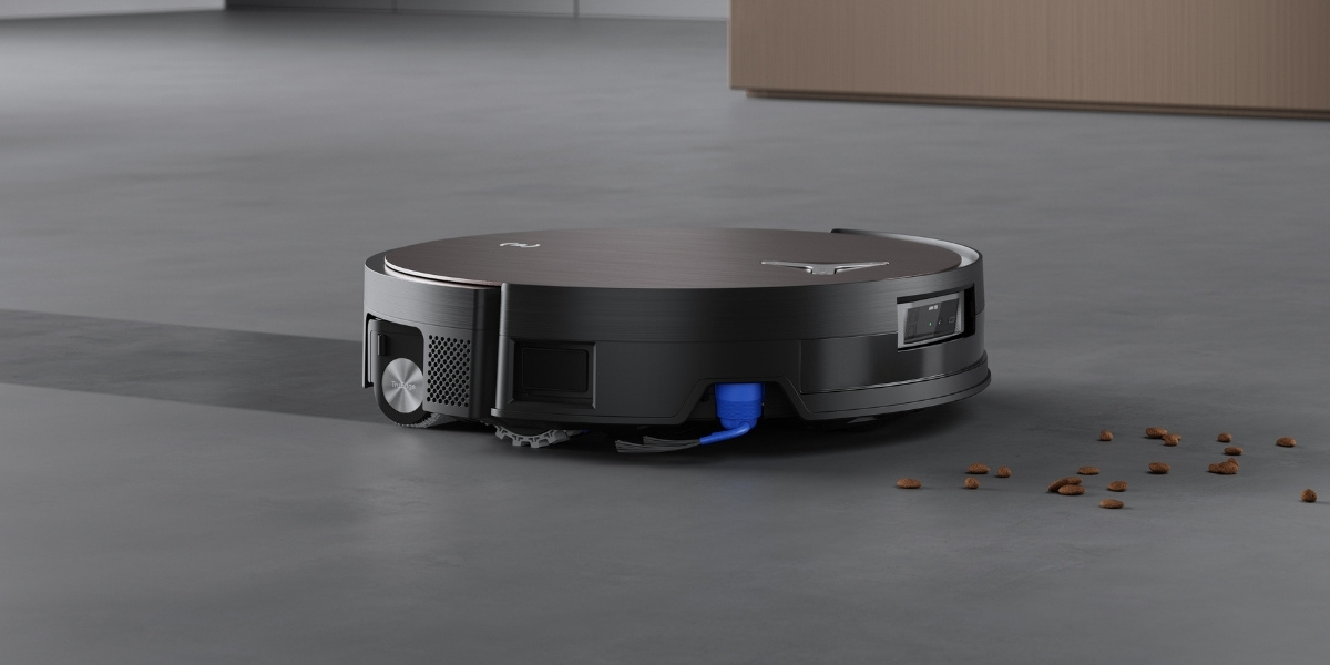 aspirateur autonome deebot aspirant et lavant de la litiere pour chat