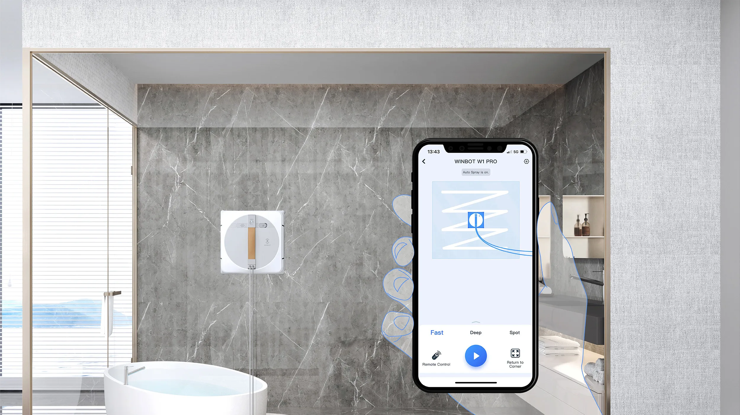 智能友善的機械人，可透過 ECOVACS APP 從任何地方遙距操控。