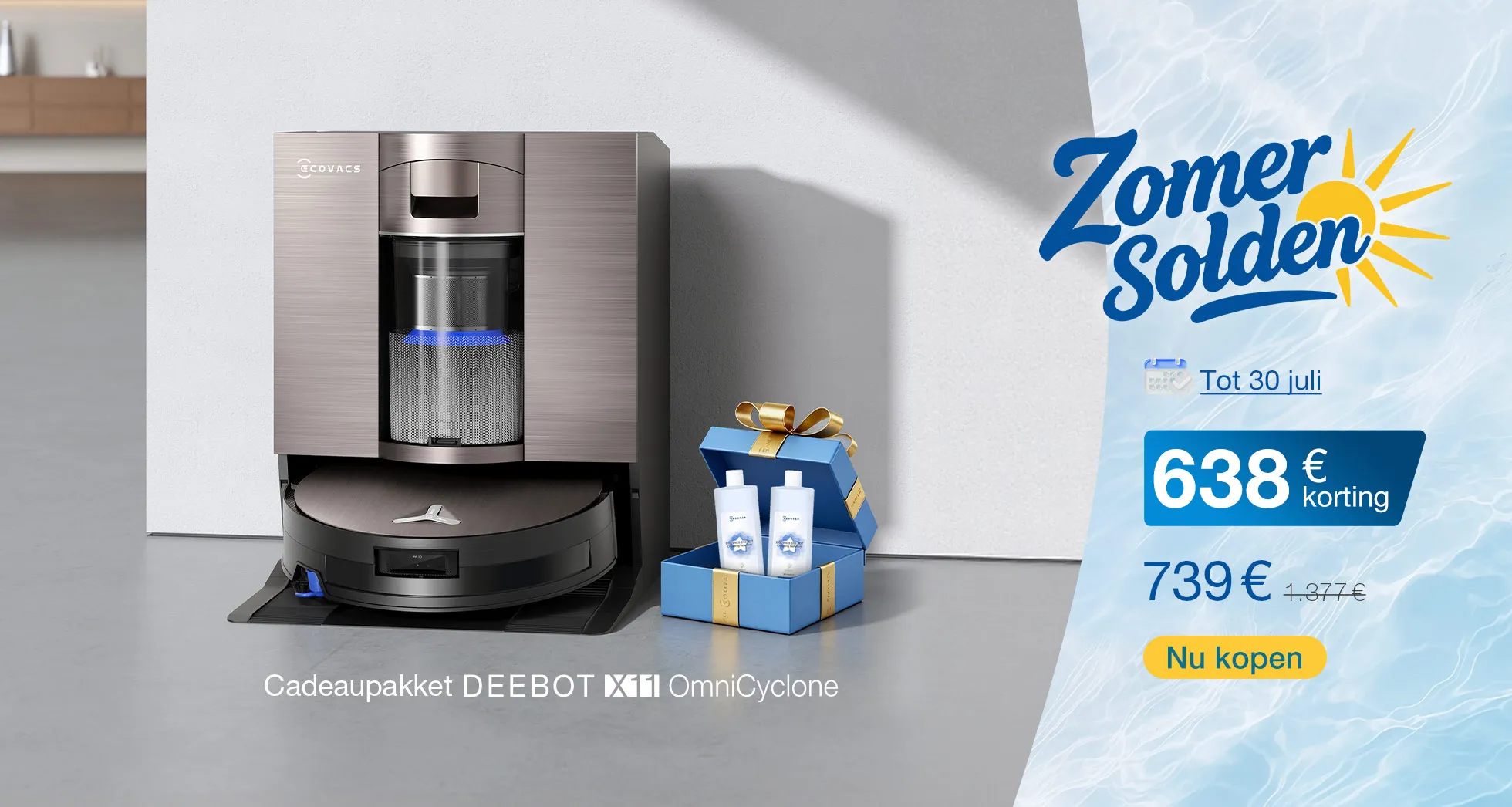 be summer sale cadeaupakket deebot x11 omnicyclone pc 980x523x2