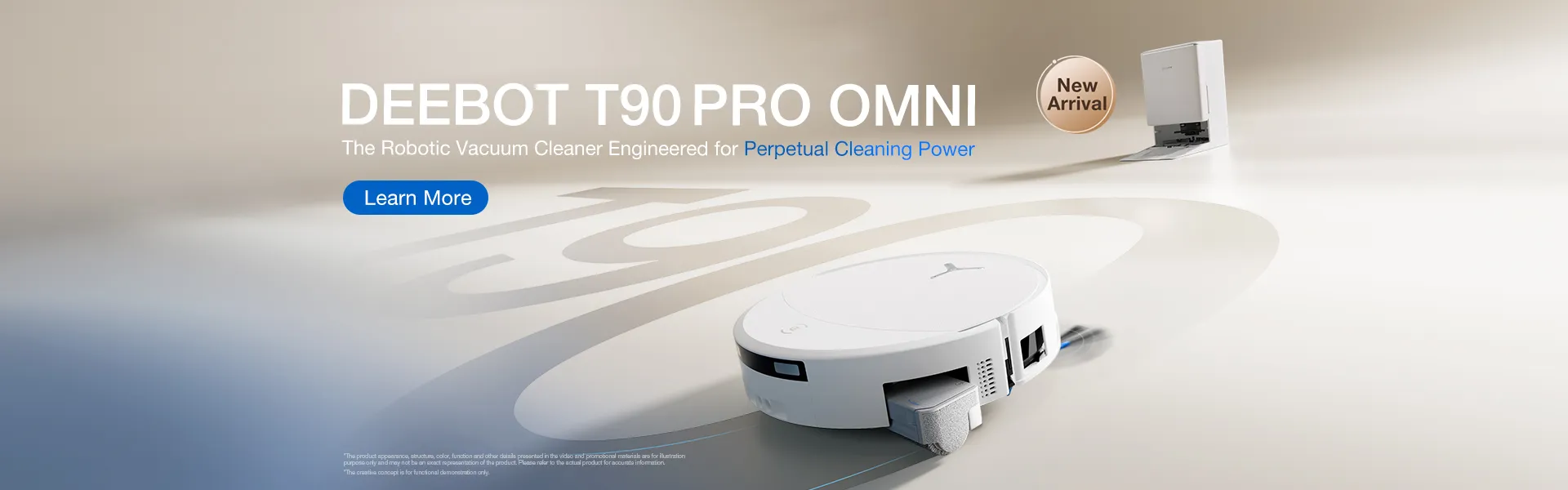 en deebot t90 pro omni white new arrival pc 1920x600