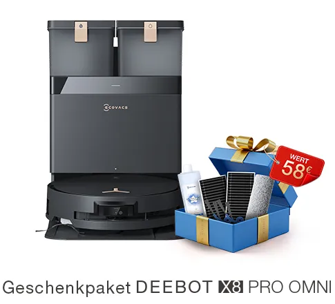 Geschenkpaket DEEBOT X8 PRO OMNI