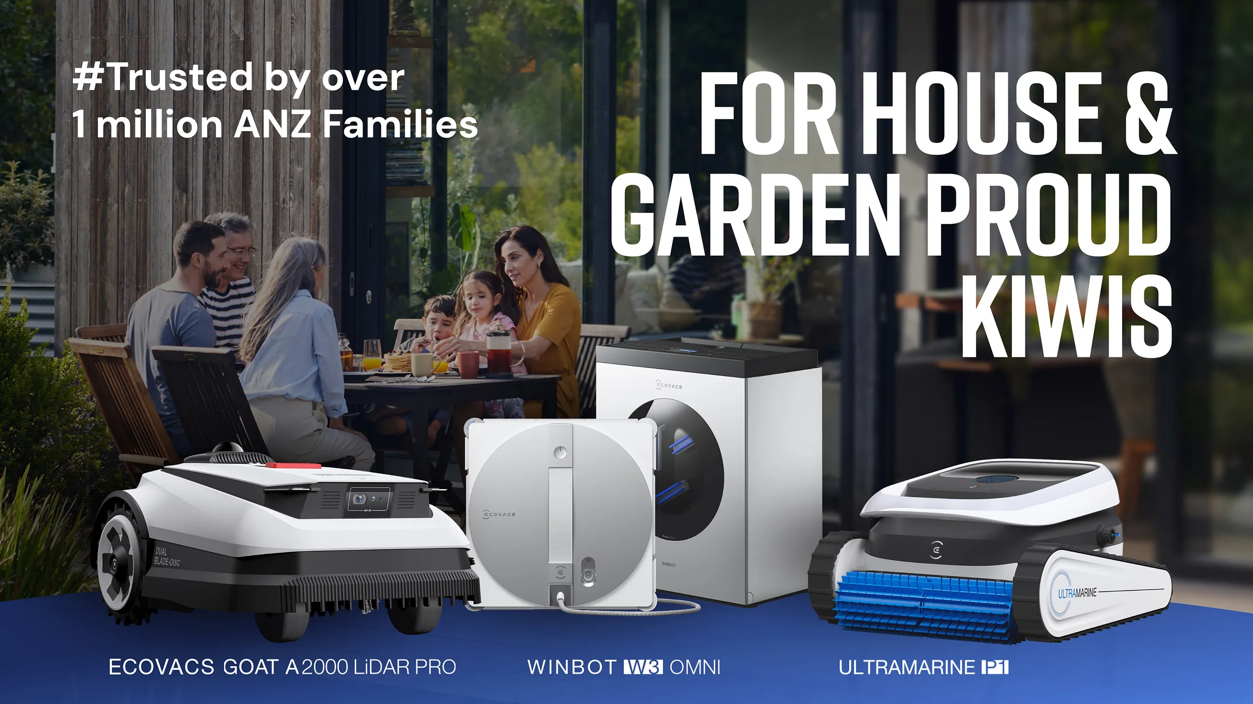 ECOVACS new arrivals for home and garden care for New Zealand