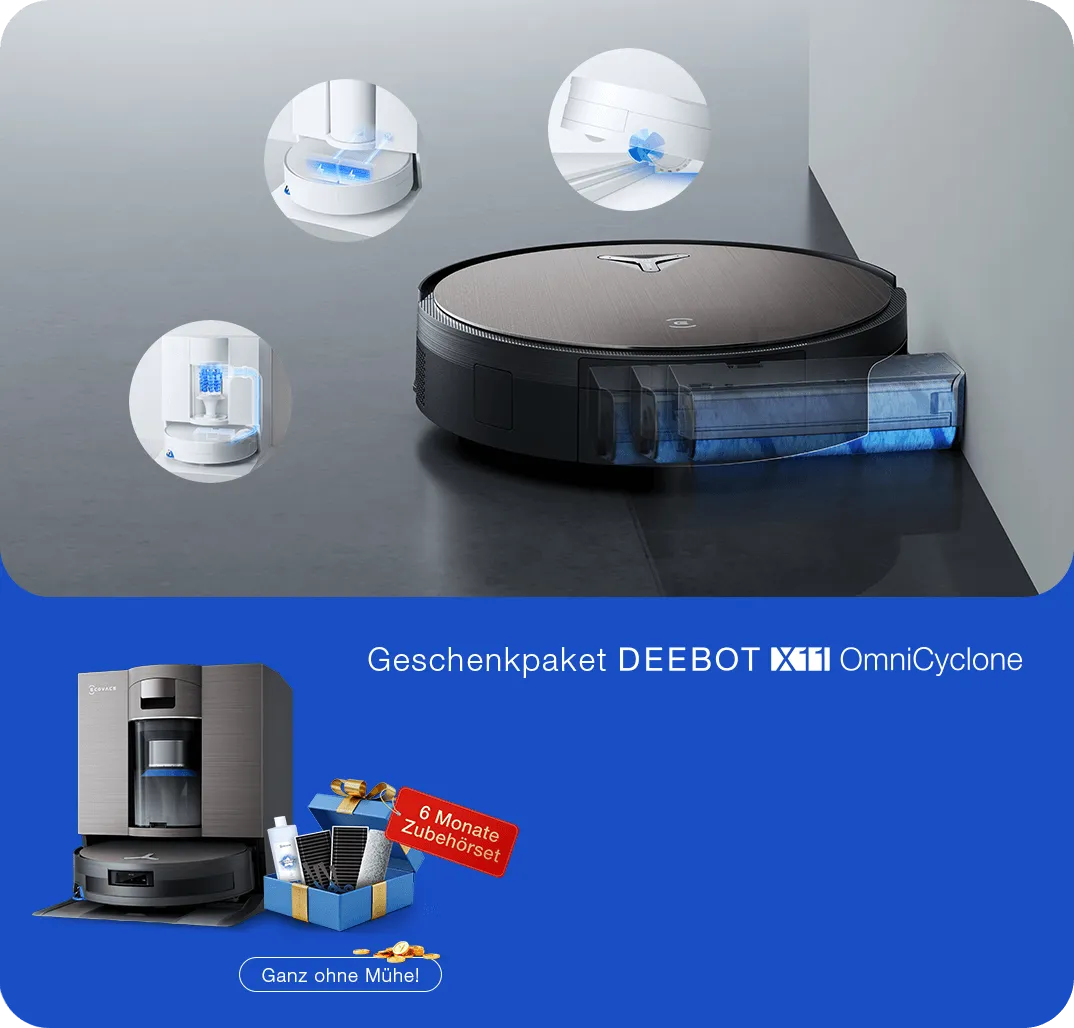 Geschenkpaket DEEBOT X11 OmniCyclone