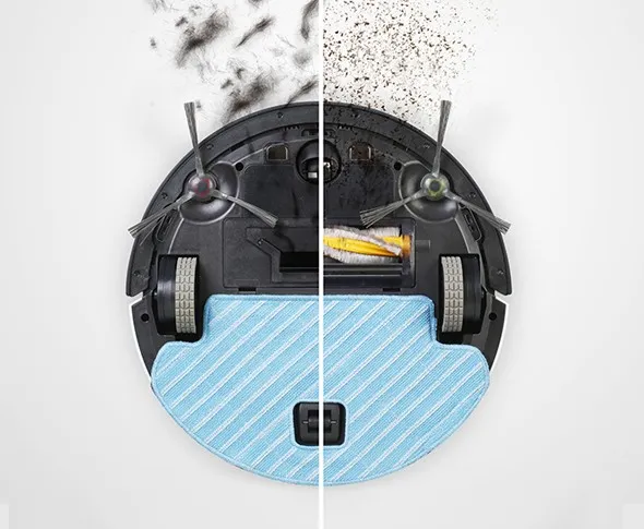 Interchangeable suction inlet for collecting hairs, dirt and debris