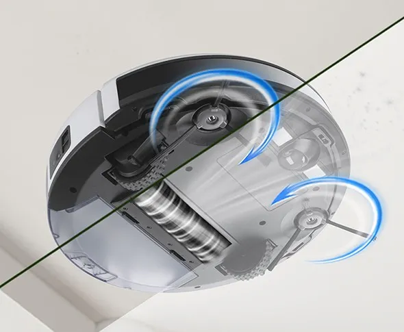 Escova principal rotativa elétrica para uma limpeza mais profunda
