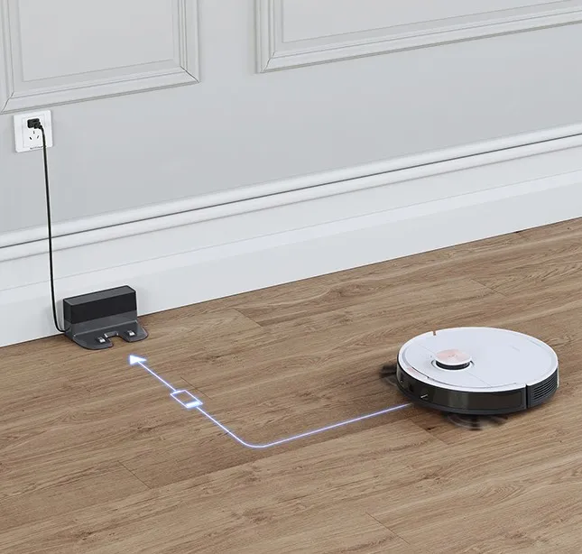 Automatic charging and continuous cleaning