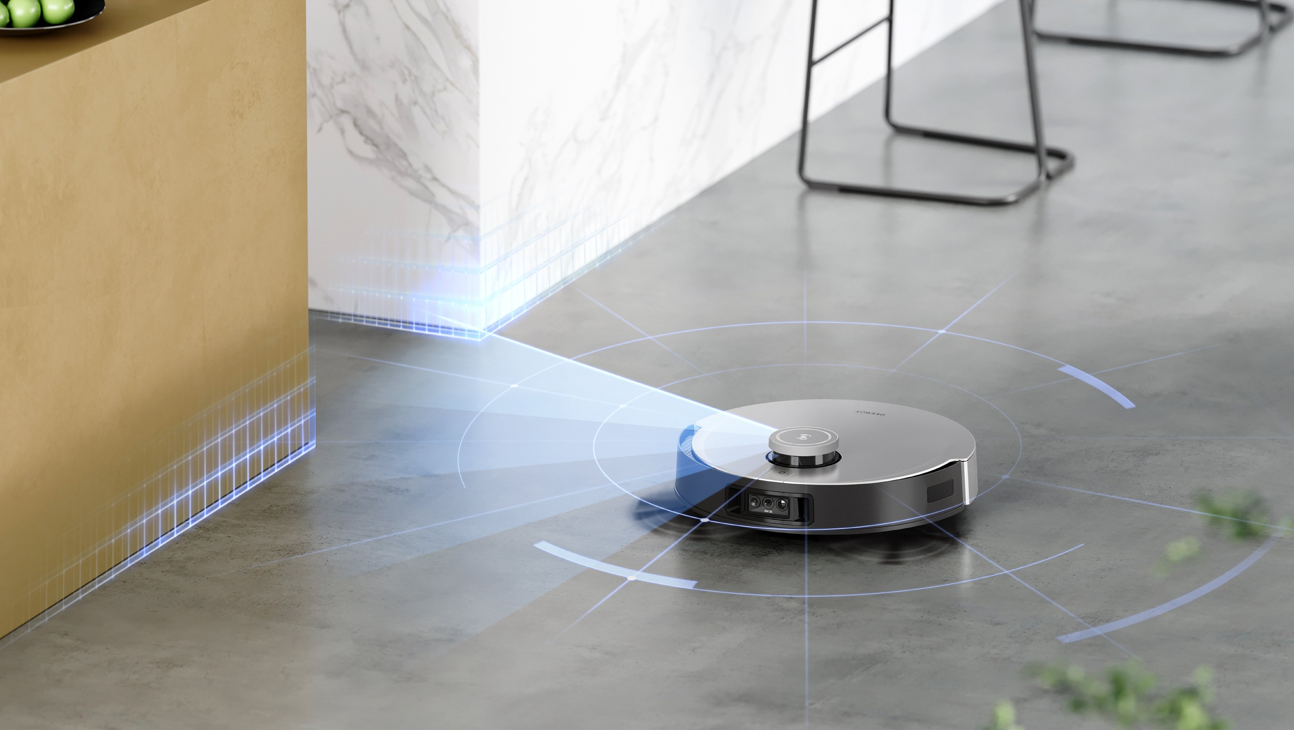 ECOVACS DEEBOT X1 OMNI ROBOTDAMMSUGARE MED TÖMNINGSSTATION