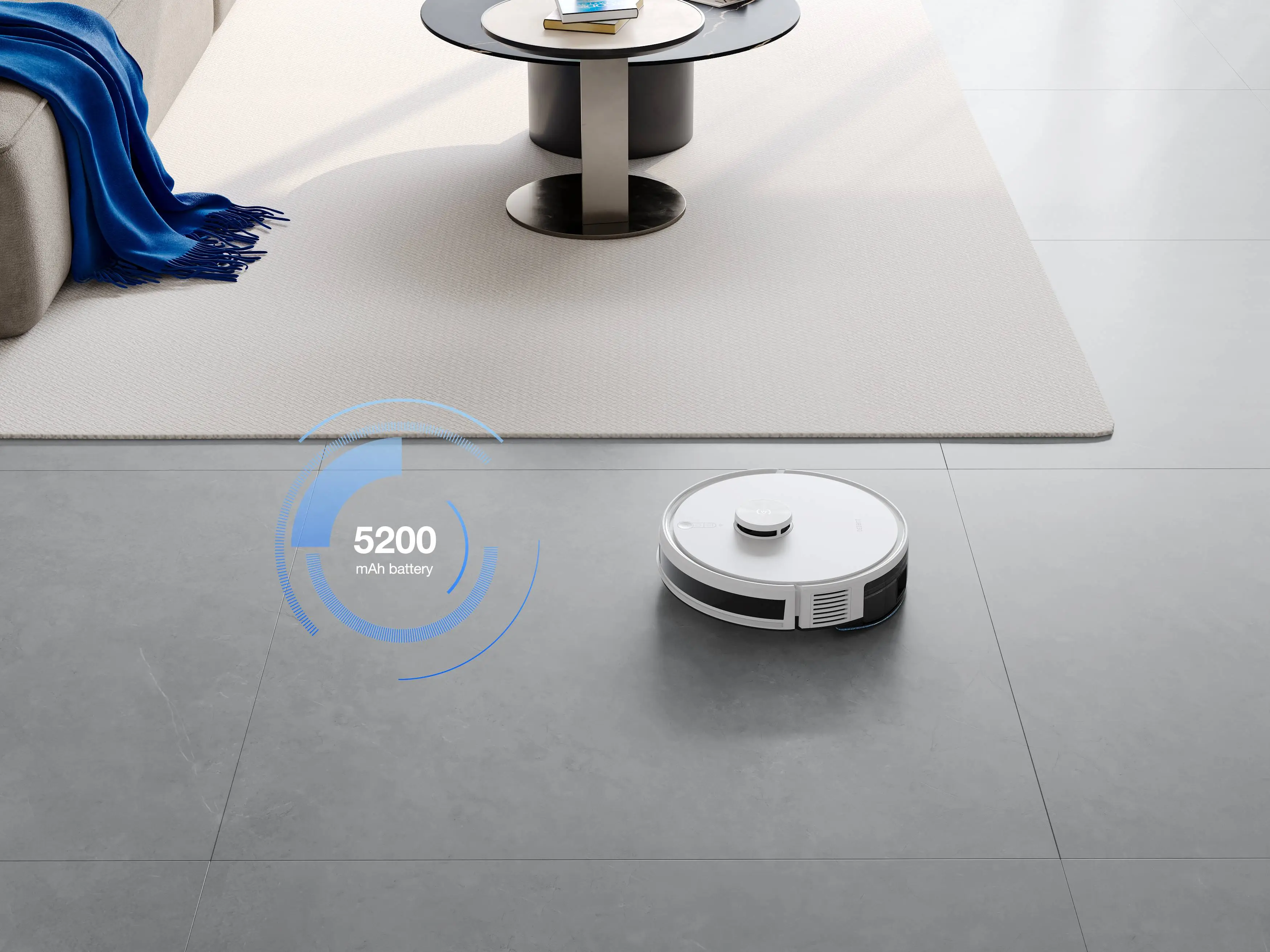 Long-lasting Working Time, Clean up to 4000ft² at a time