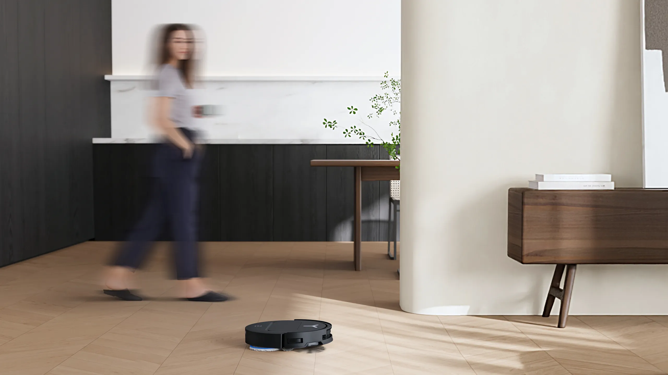 Intuitive Interaction for Home Cleaning Experience with Hands-free Ease