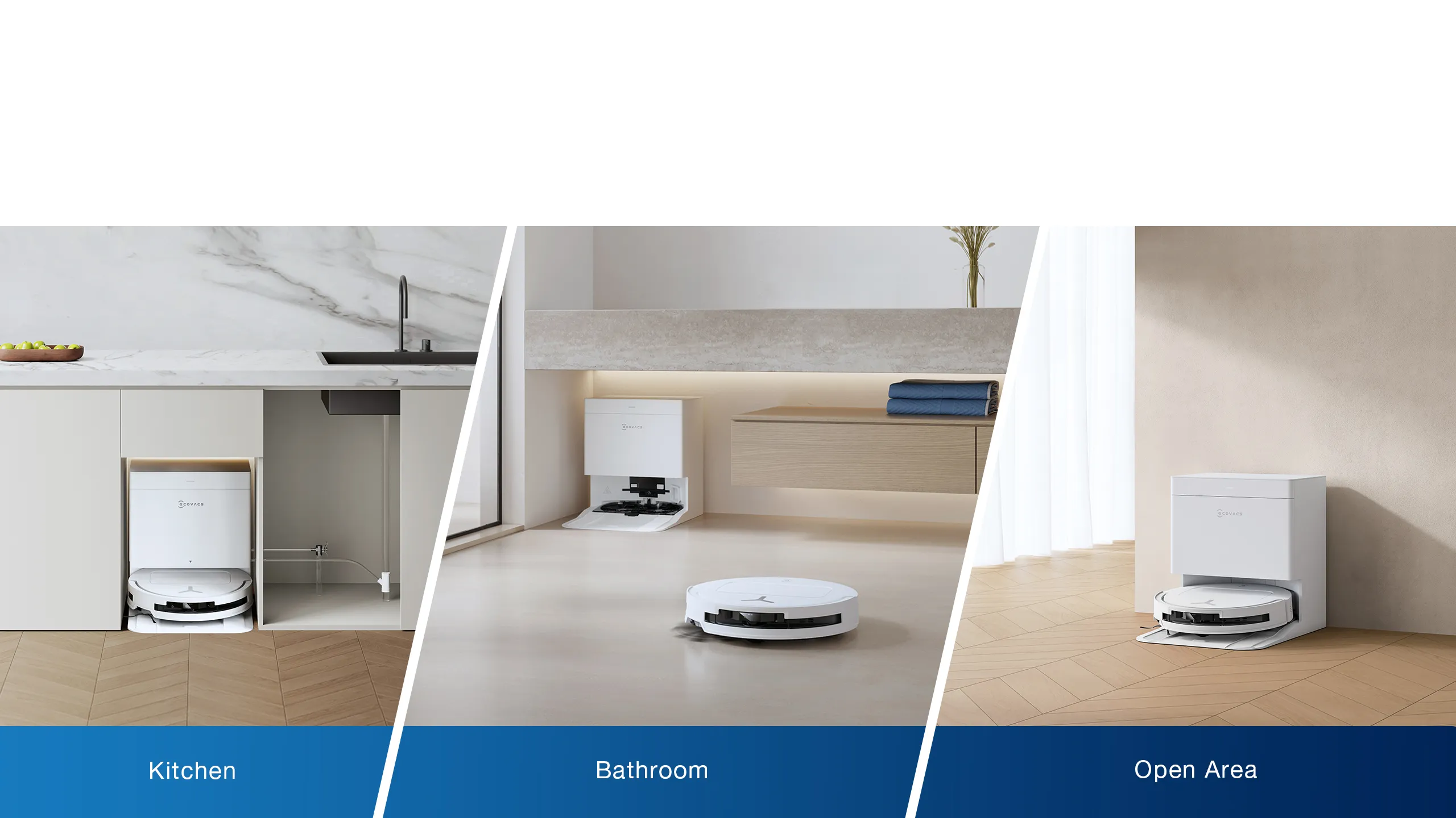 Grâce à son modèle encastrable, la station OMNI se fond parfaitement dans tout espace de vie, comme la cuisine, le balcon et tout espace ouvert disposant d'un mur.
