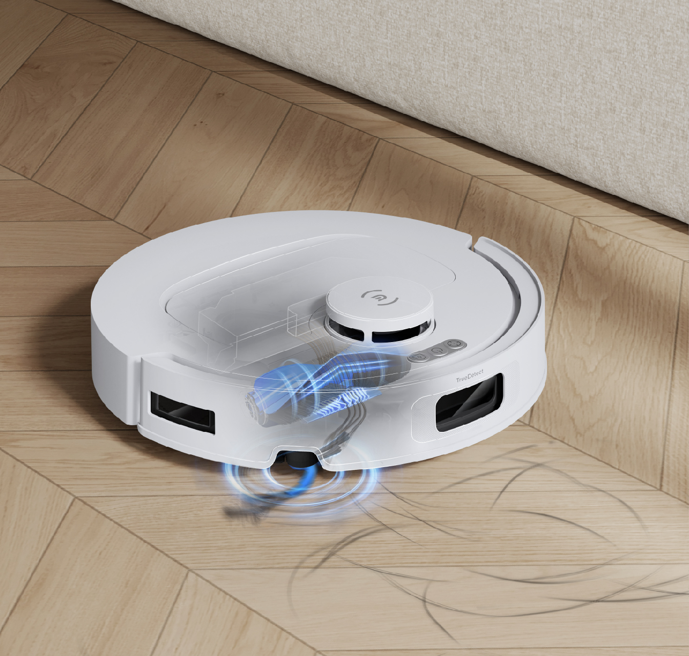 DEEBOT N50 OMNI (ホワイト) ロボット 掃除機（超薄型、吸引力25,000Pa