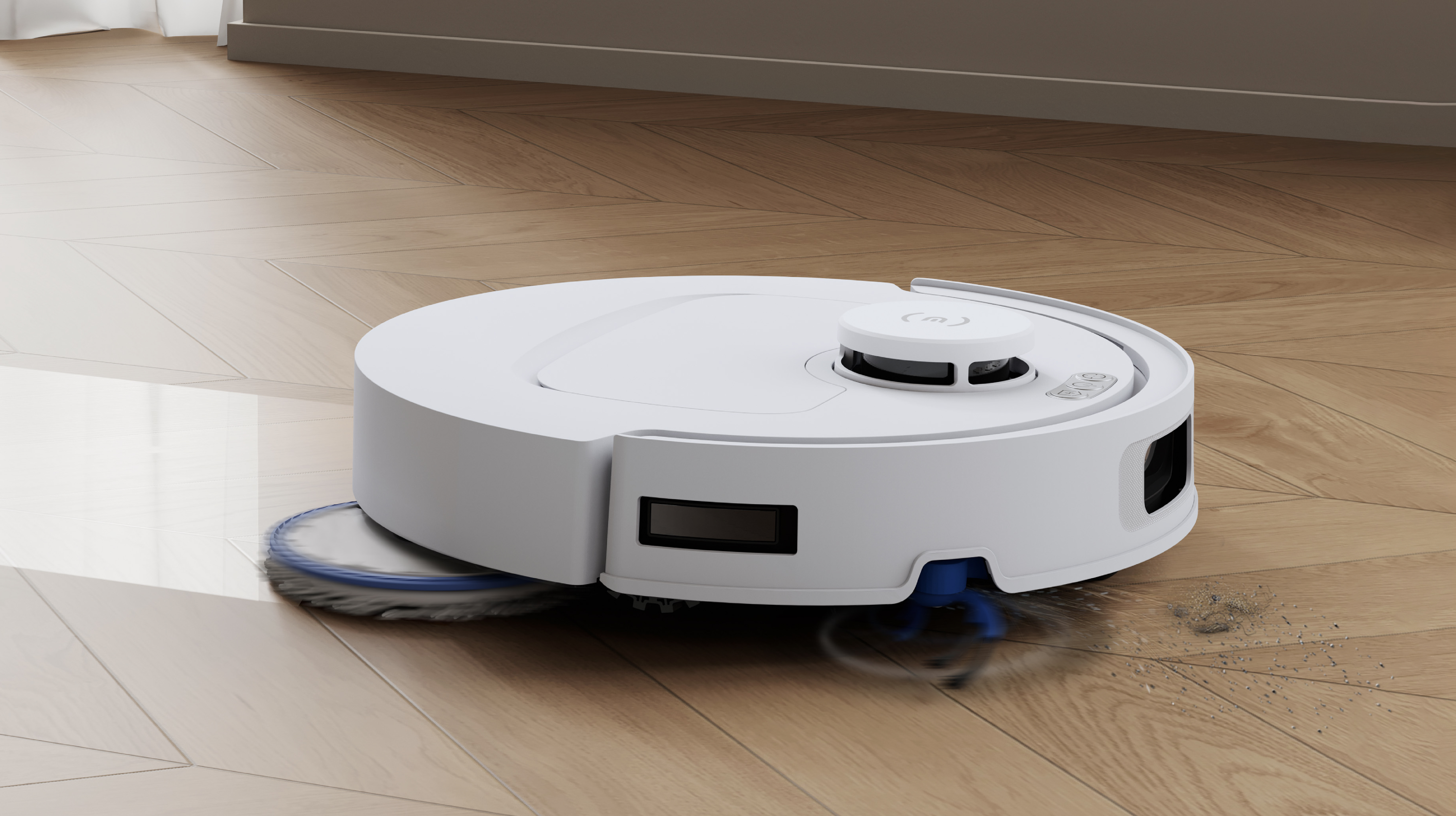 DEEBOT N50 OMNI (ホワイト) ロボット 掃除機（超薄型、吸引力25,000Pa