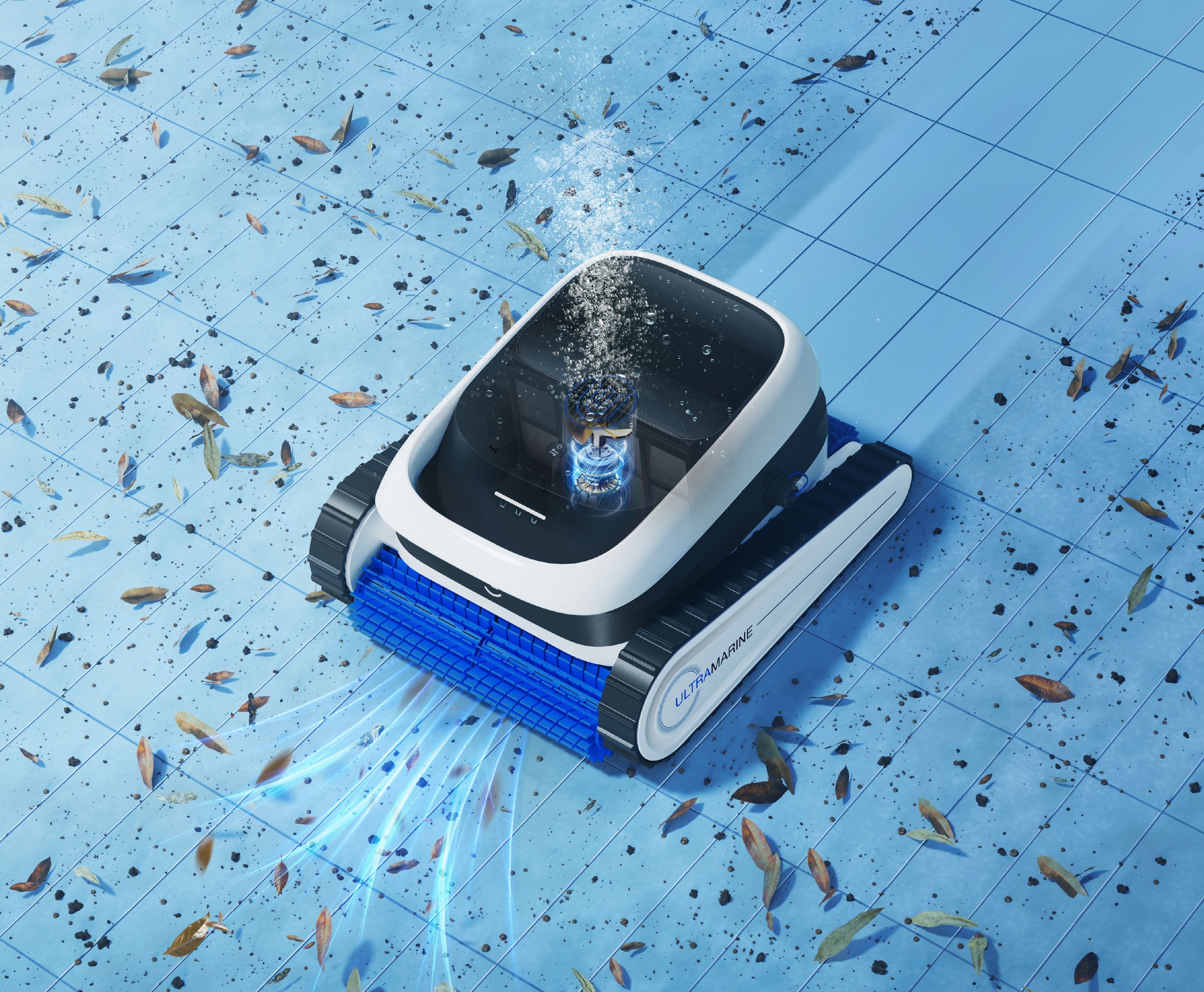 Ultramarine P1 Cordless Robotic Pool Cleaner (4800GPH Suction, 180