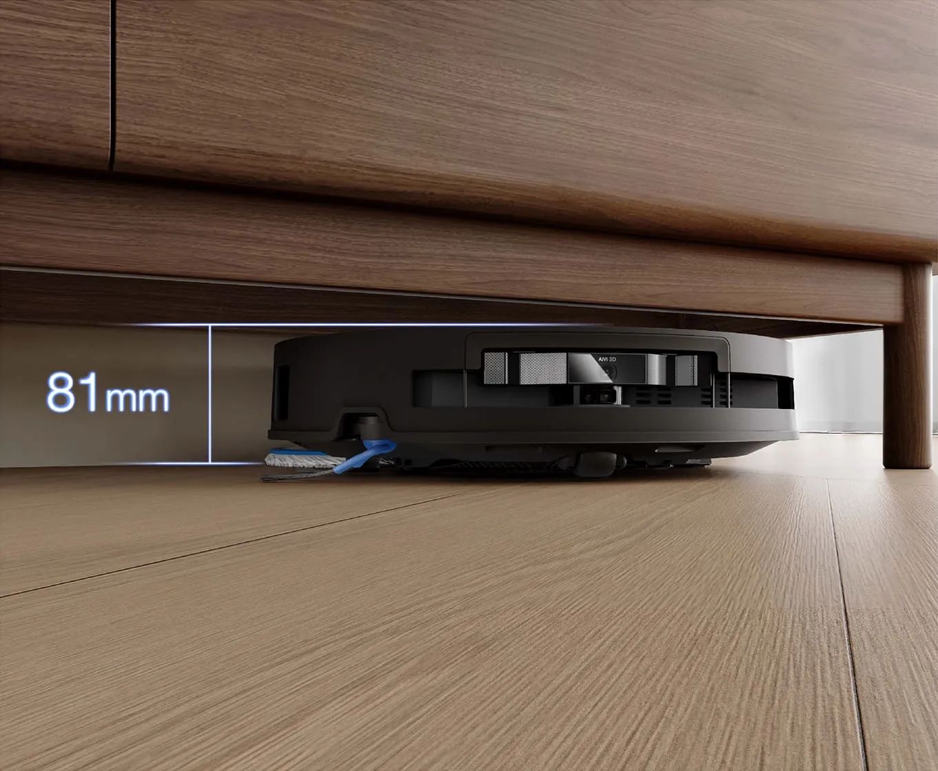 厚さわずか81mmの超薄型DEEBOT