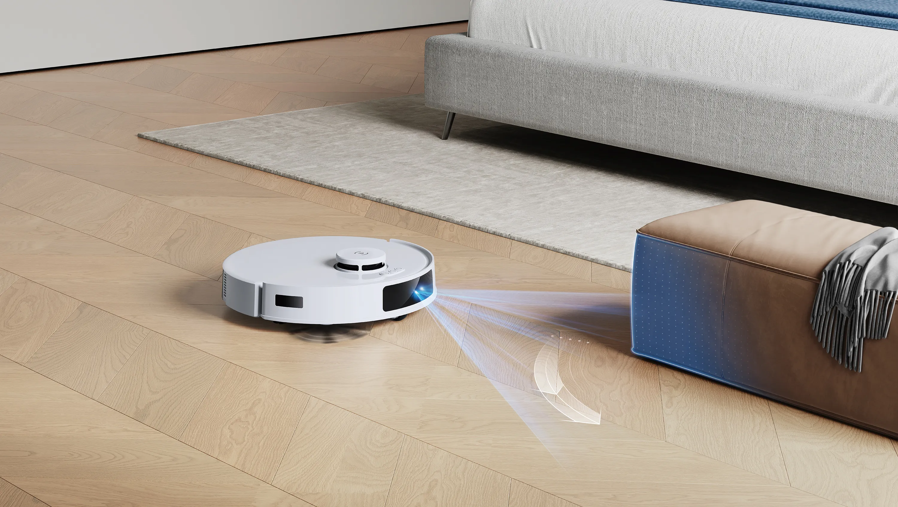 La navigazione smart che pulisce in modo intelligente e supera facilmente gli ostacoli