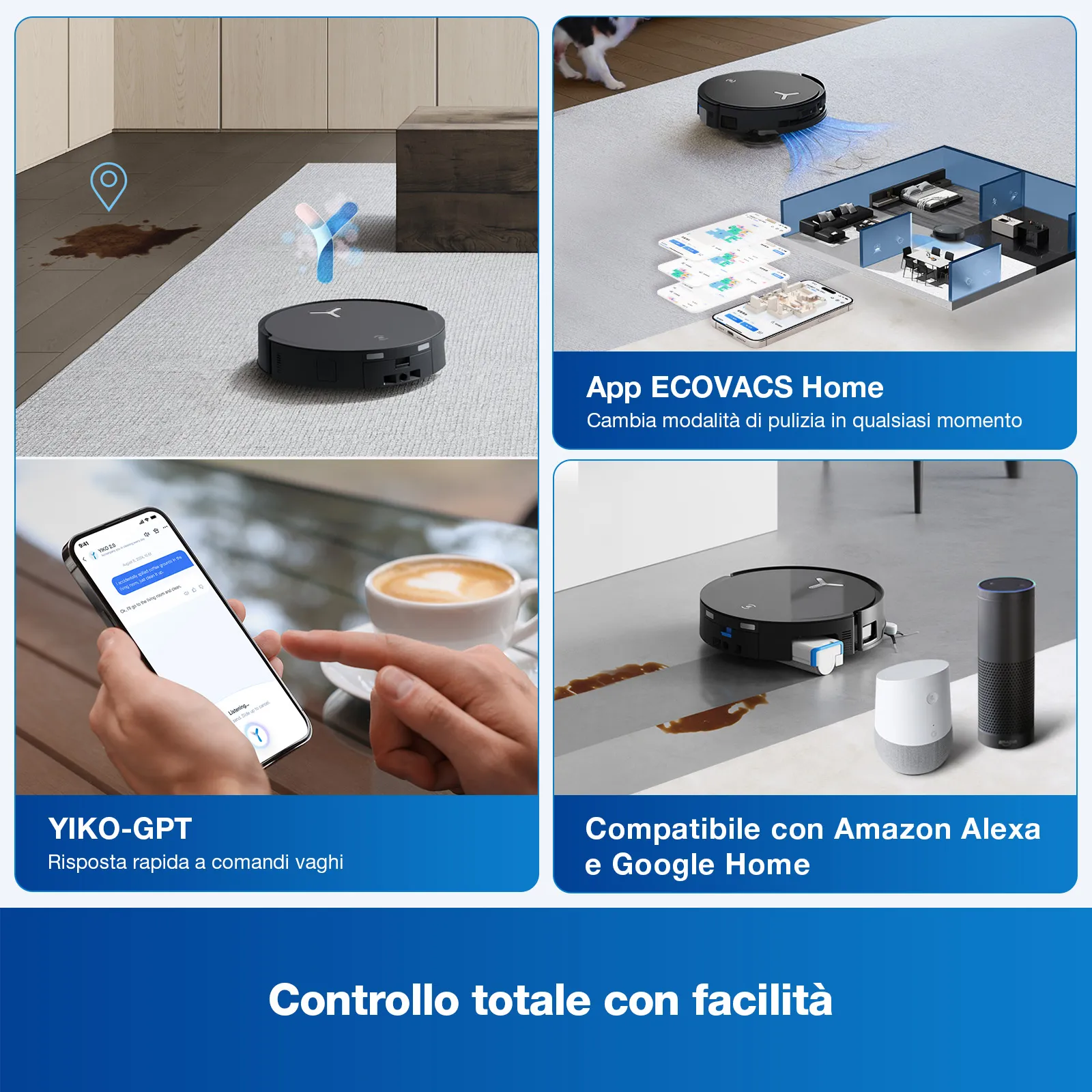 aspirapolvere robot deebot x8 omni 5