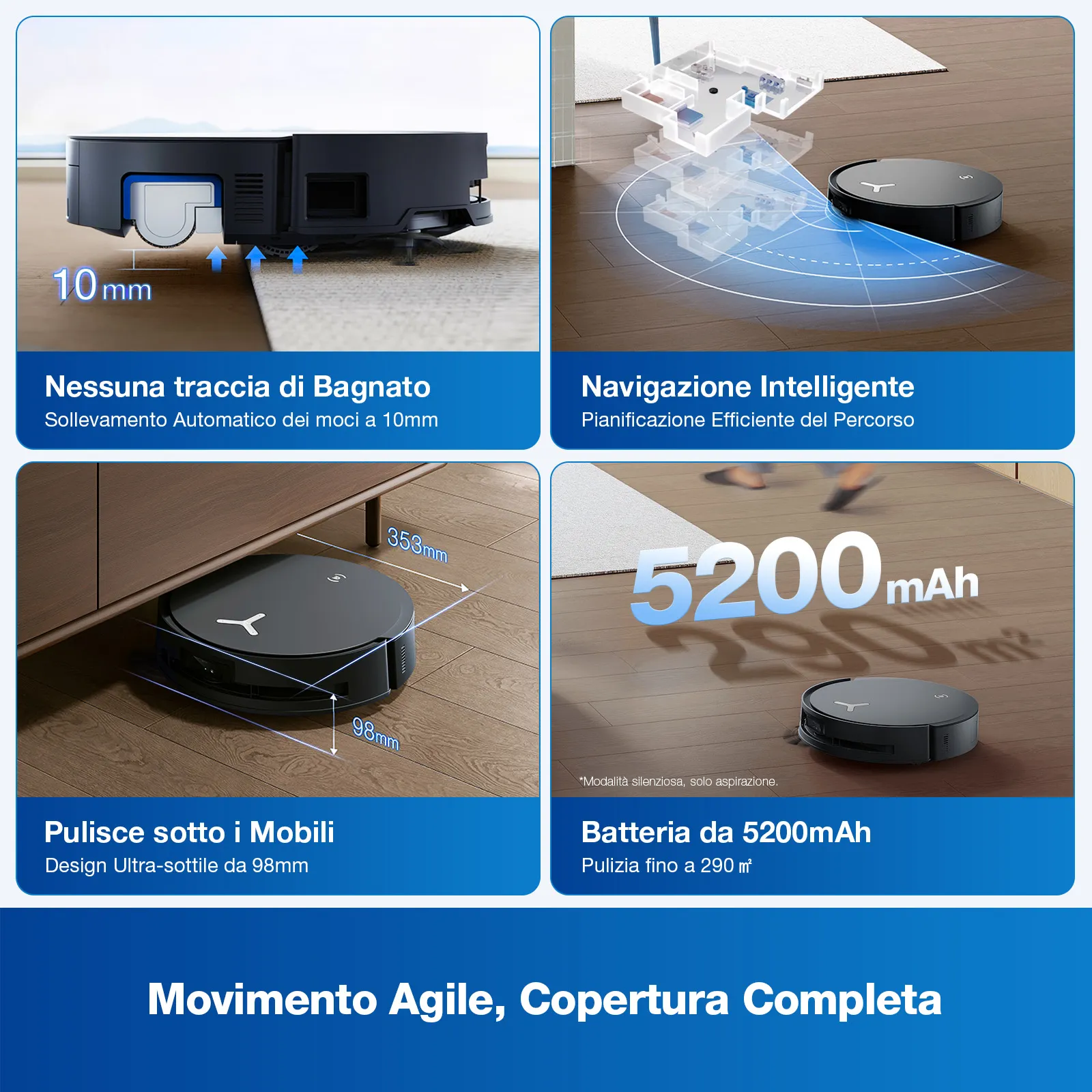 aspirapolvere robot deebot x8 omni 6