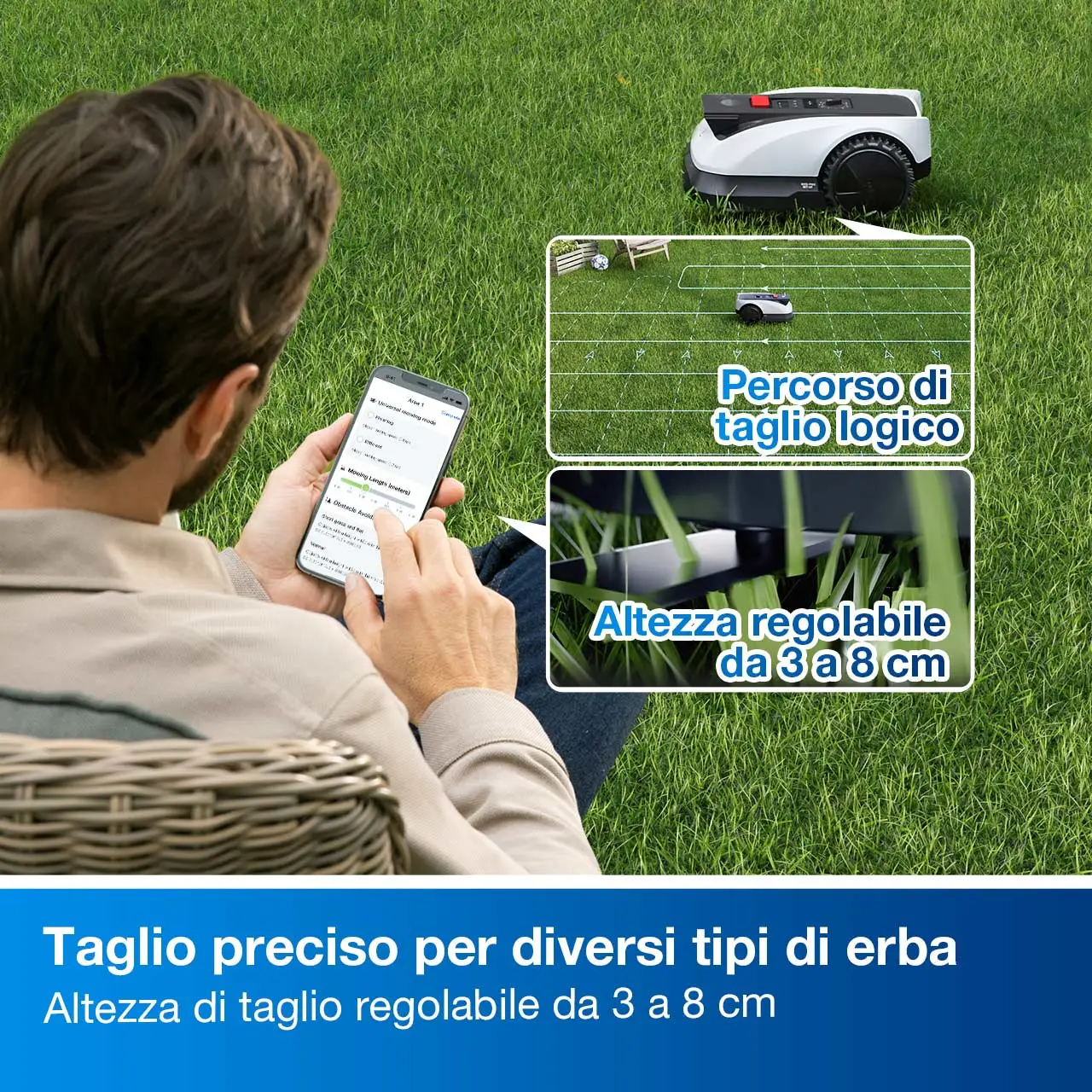robot tagliaerba O800 TRK 6
