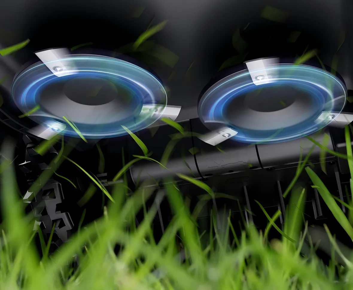 Piattaforma energetica 32V con dischi a doppia lama