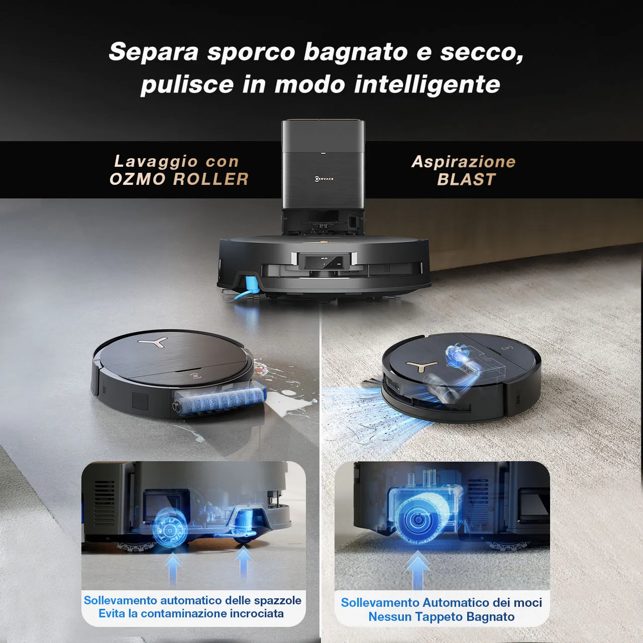it deebot x9 pro omni separates wet and dry cleans smarter