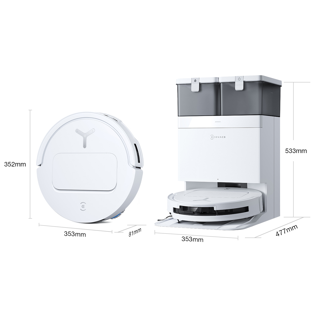 DEEBOT T50 PRO OMNI Gen2 Bianco - ECOVACS IT
