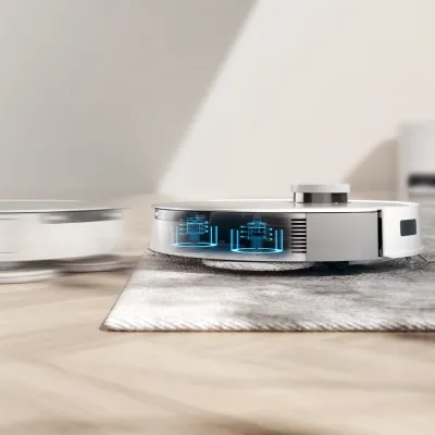 DEEBOT T20e OMNI お掃除ロボット（回転式モップシステム，7100Paの吸引力，高速マッピング ）