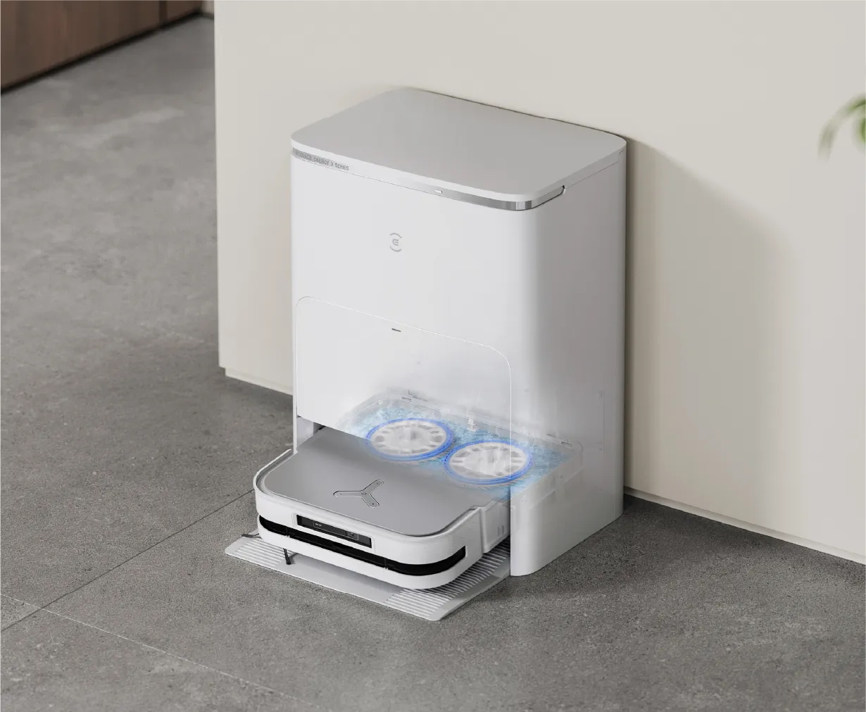 70℃温水モップ洗浄 70℃温水モップ洗浄