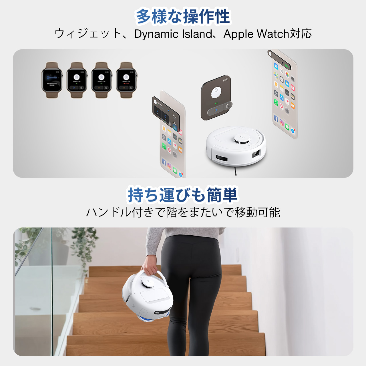 【未使用に近い】ECOVACS DEEBOT mini 黒 ロボット掃除機 DEEBOT mini(黒)お掃除ロボット（超小型，吸引力8000Pa，全自動