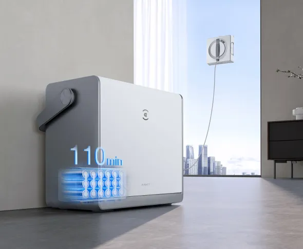 大容量バッテリーで連続110分稼働 大容量バッテリーで連続110分稼働