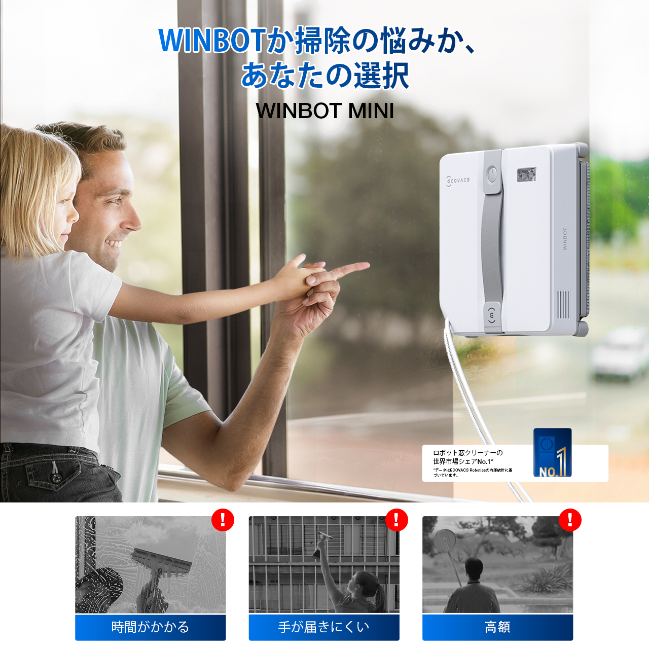 WINBOT MINI と消耗品セット | ECOVACS Japan公式サイト