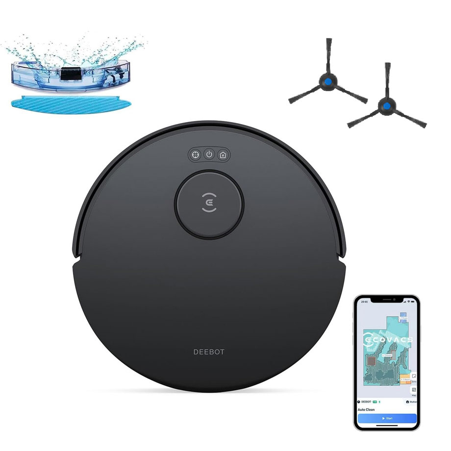 DEEBOT N30 吸引力10,000Pa ロボット掃除機+サイドブラシ 2個