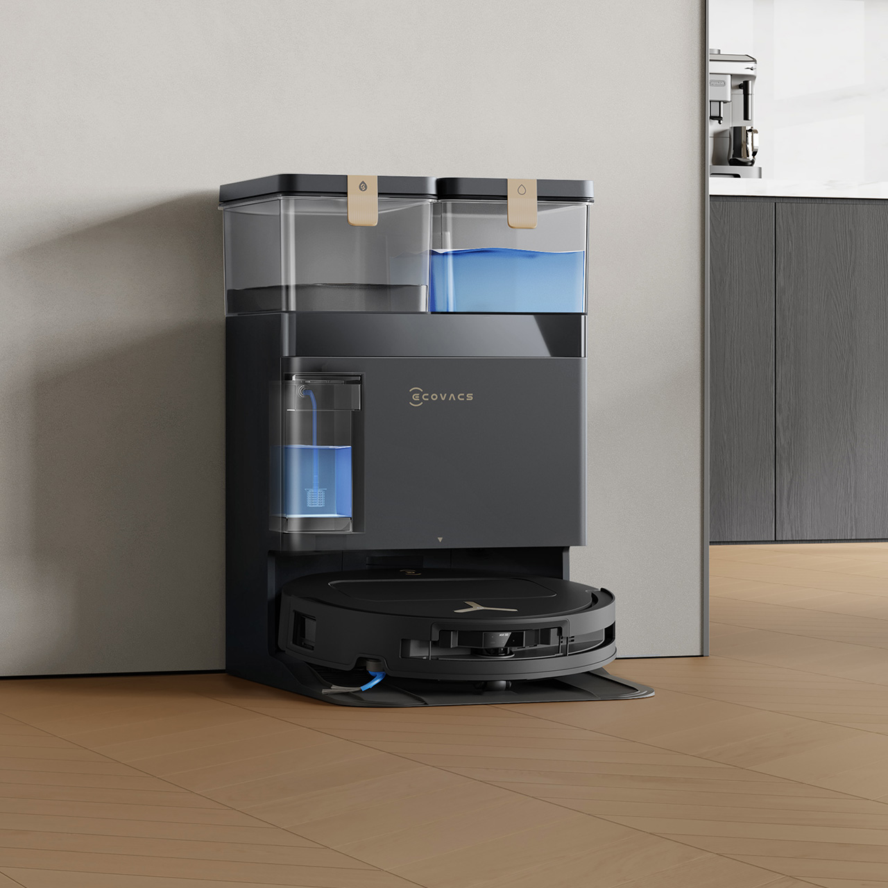 DEEBOT T50S OMNI ロボット 掃除機 （吸引力25,000Pa,モップ自動リフト