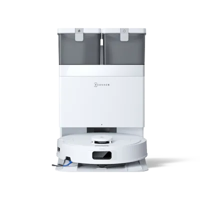 DEEBOT N50 OMNI (ホワイト) ロボット 掃除機（超薄型、吸引力25,000Pa、毛絡まない）