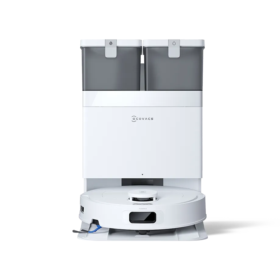 DEEBOT N50 OMNI (ホワイト) ロボット 掃除機（超薄型、吸引力25,000Pa、毛絡まない）