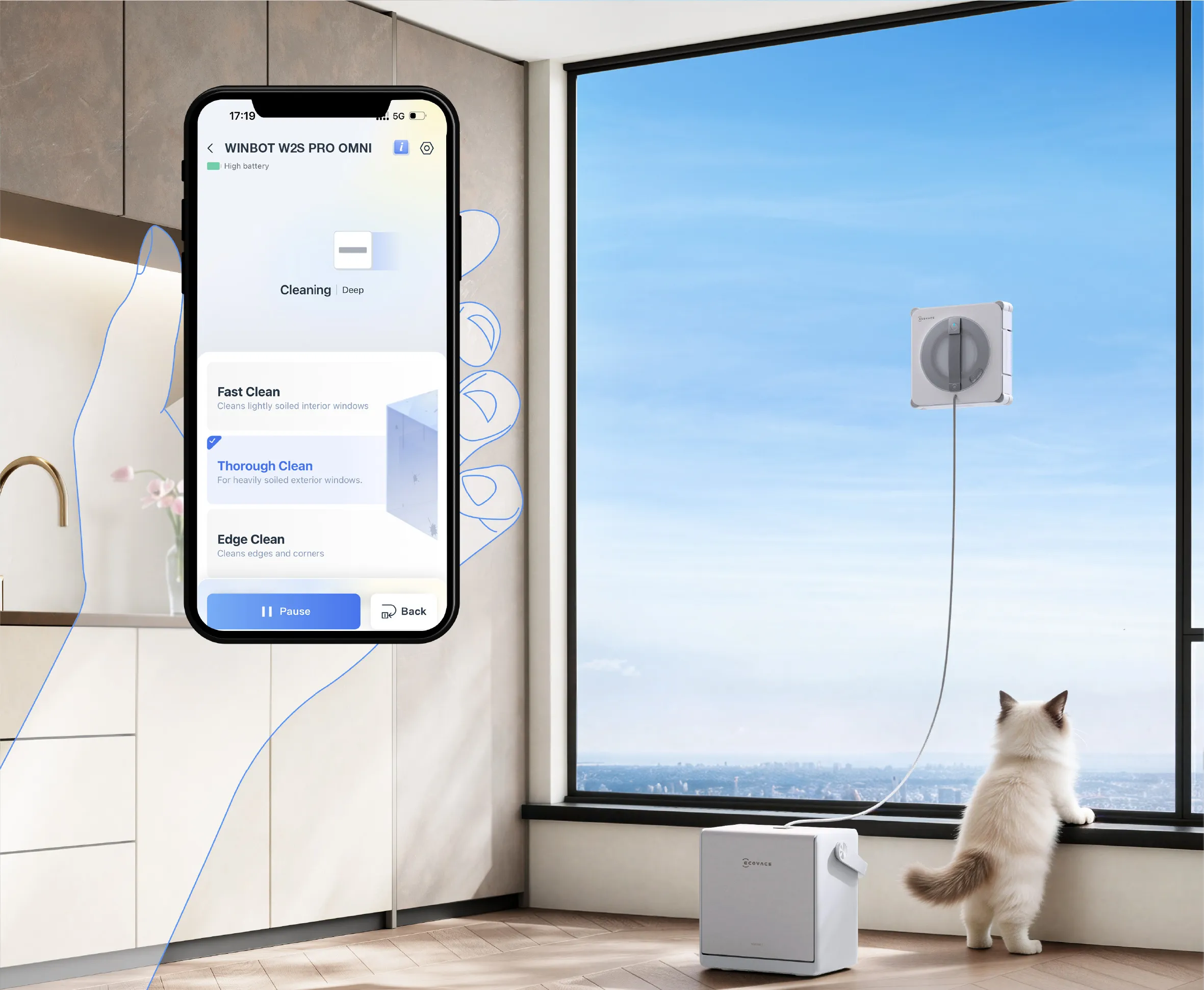 直感的なECOVACS HOMEアプリ  簡単操作