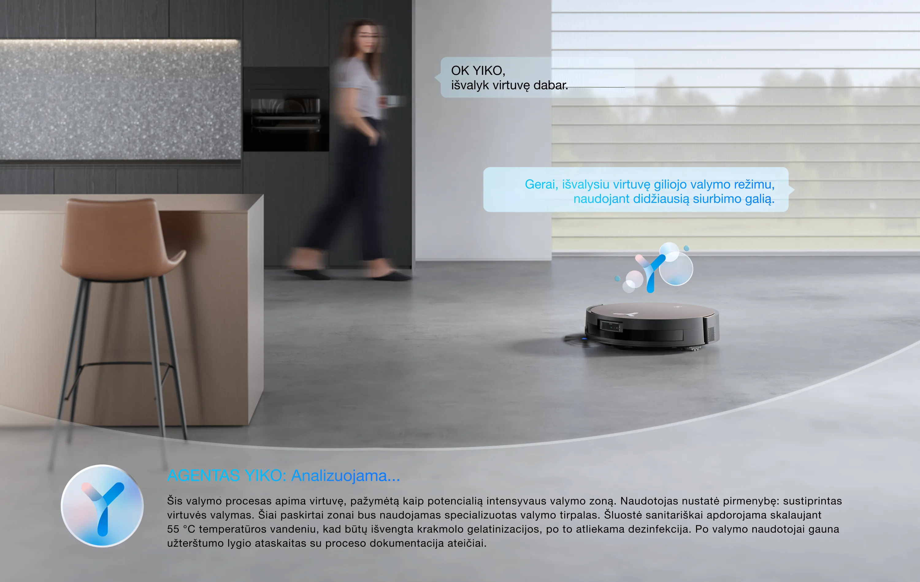 Jūsų namai - išanalizuoti ir įsiminti: DI valymas suteikia tikrą ramybę