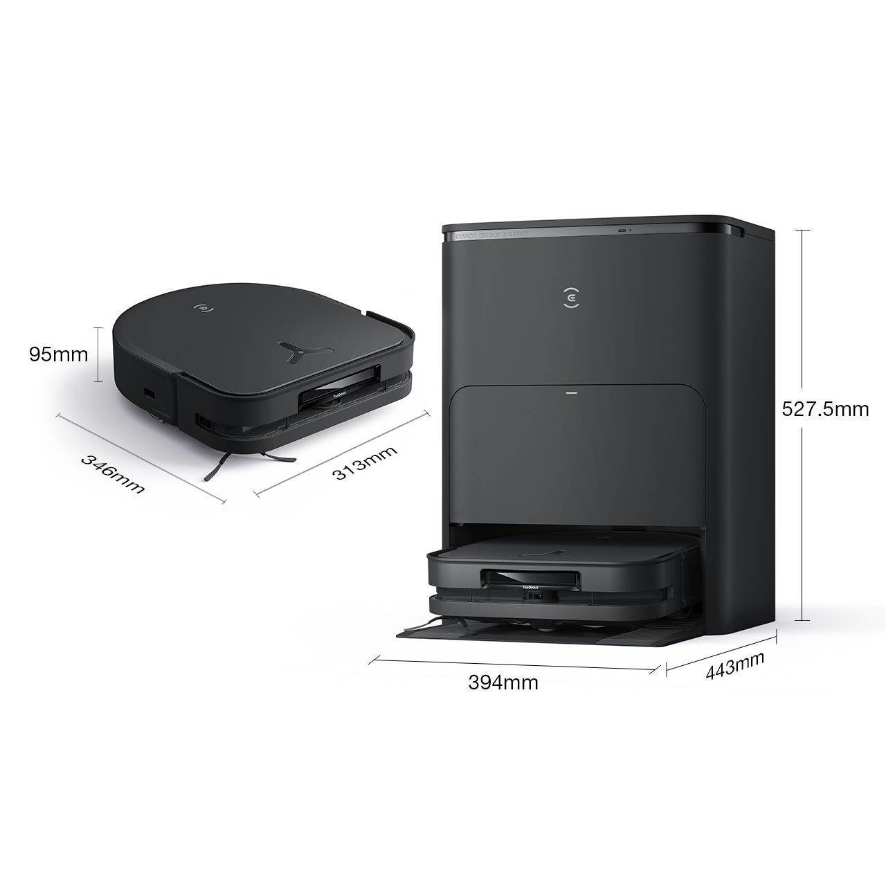 DEEBOT X5 OMNI SVART - ECOVACS NO