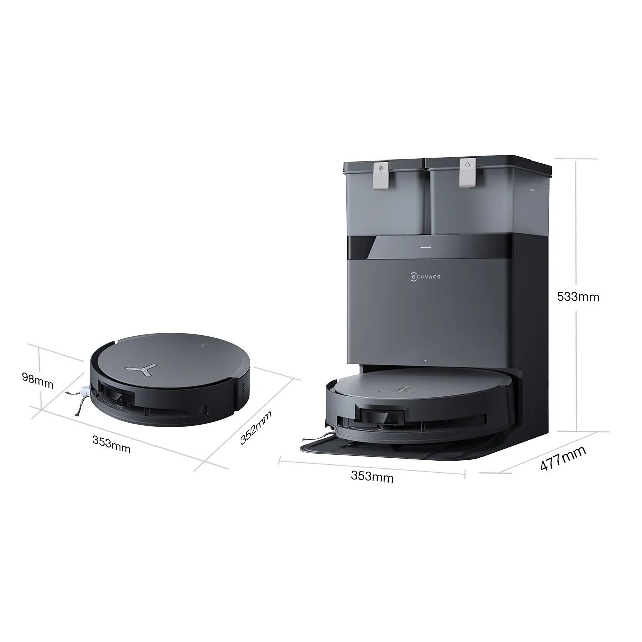 DEEBOT X8 OMNI BLACK Dimension 1280x12801