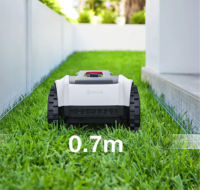 Navigerar enkelt längs smala vägar på 0,7 meter