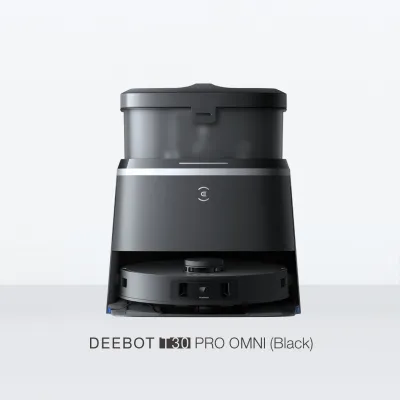 DEEBOT T30 PRO OMNI Black White Vacuum & Mop (11000Pa Suction, TrueDetect 3D 3.0 & Anti-Tangling Design)