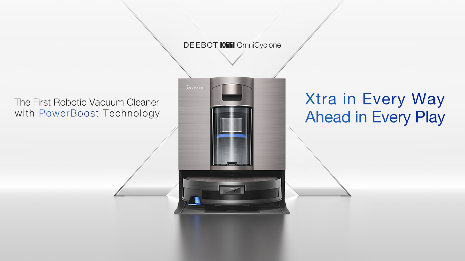 DEEBOT X11 OmniCyclone Robotic Vacuum & Mop (19500Pa Suction