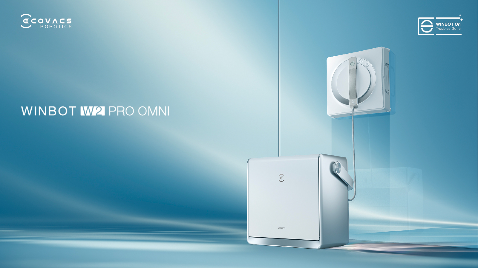 WINBOT W2 PRO OMNI – Професійний робот-мийник вікон з базовою