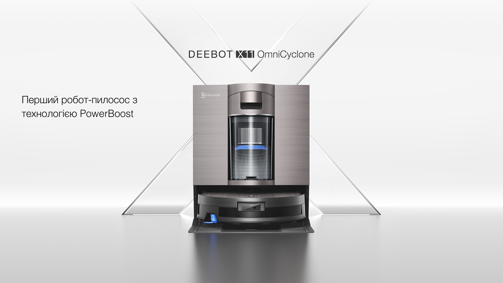 掃除機・クリーナー ECOVACS DEEBOT X11 OMNICYCLONE DEEBOT X11 OmniCyclone Bagless Robot Vacuum & Mop (Pet Hair, Self
